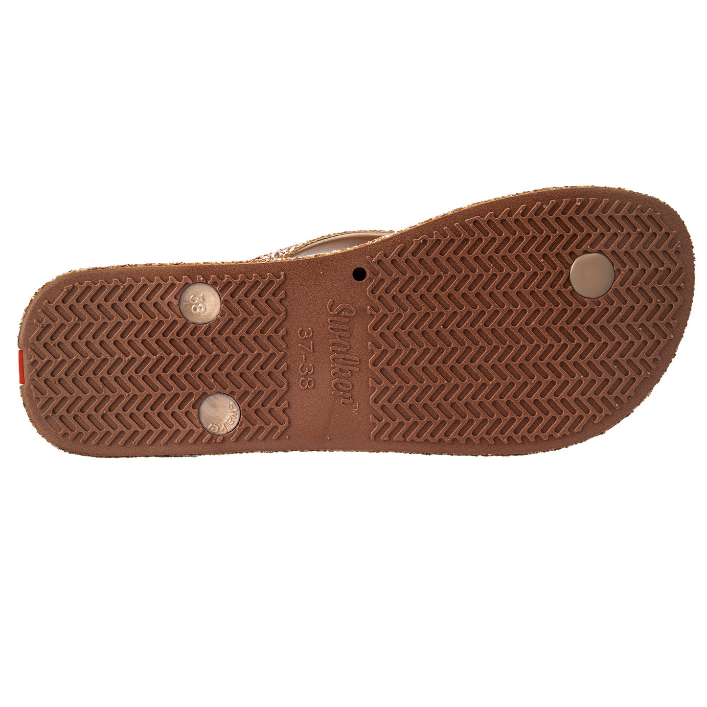Swalker Woman's Glitter Sandal COCOA