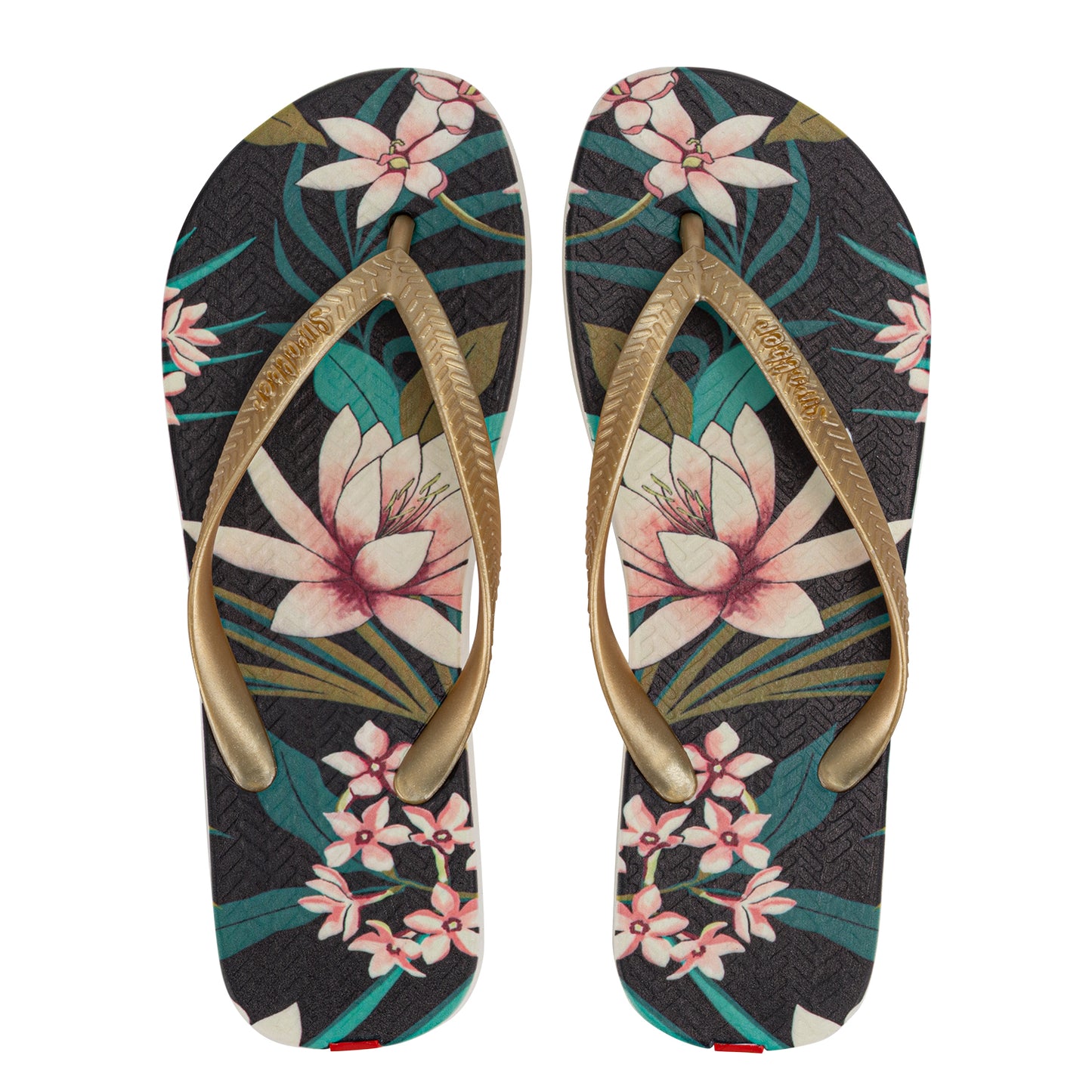 Swalker Woman's Printing Sandal Blooming flowers