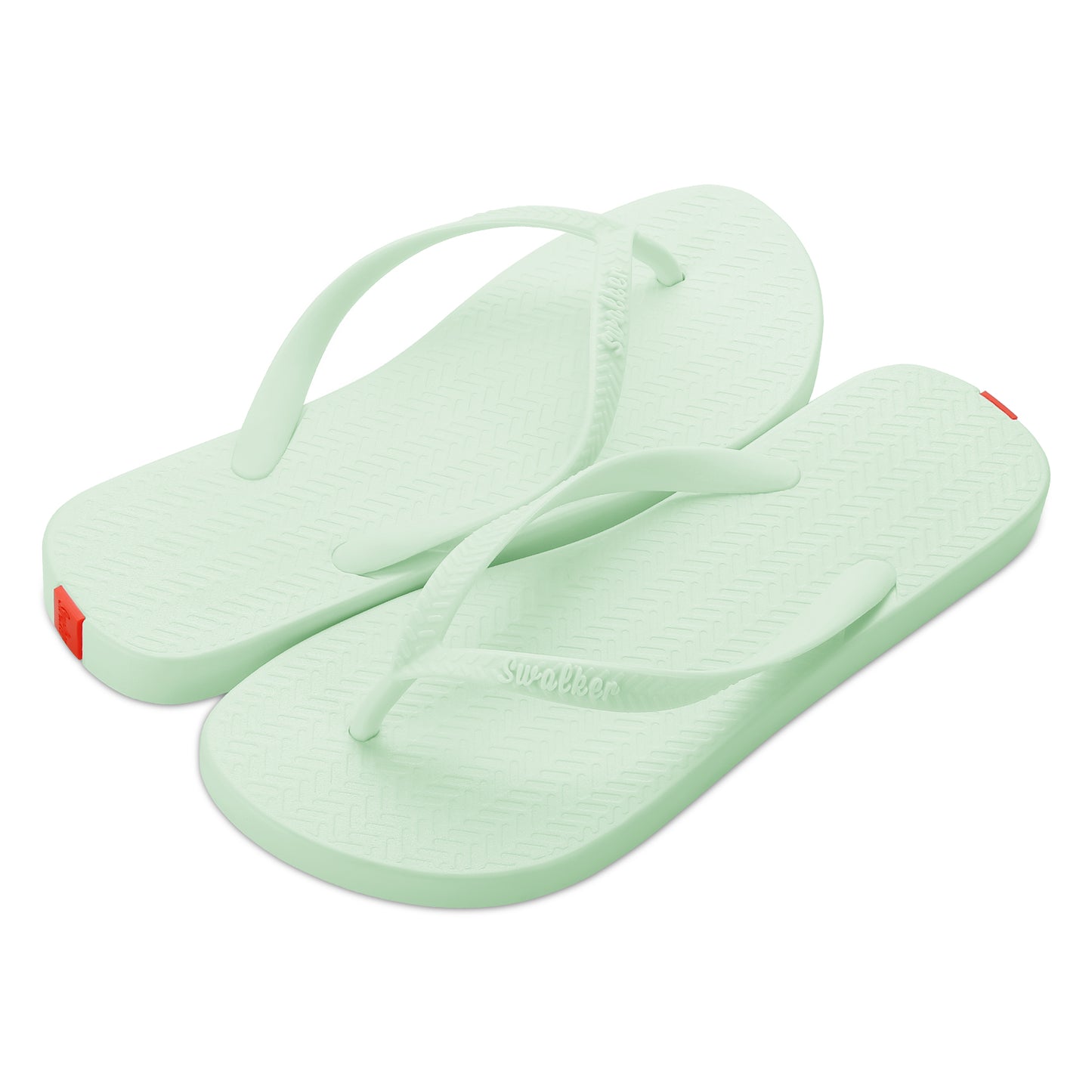 Swalker Women's Solid Color Flip Flop PEAK GREEN