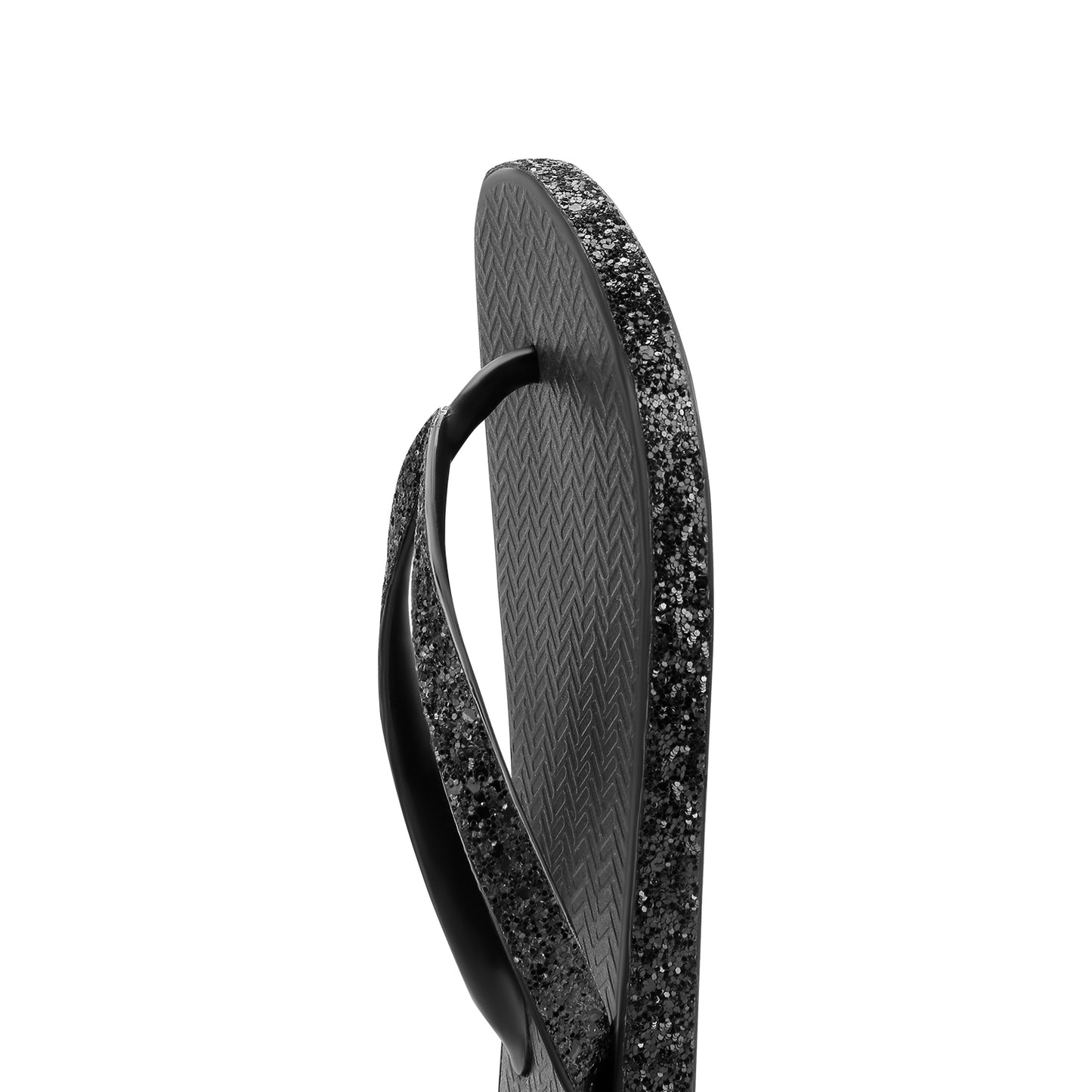Swalker Woman's Glitter Sandal BLACK