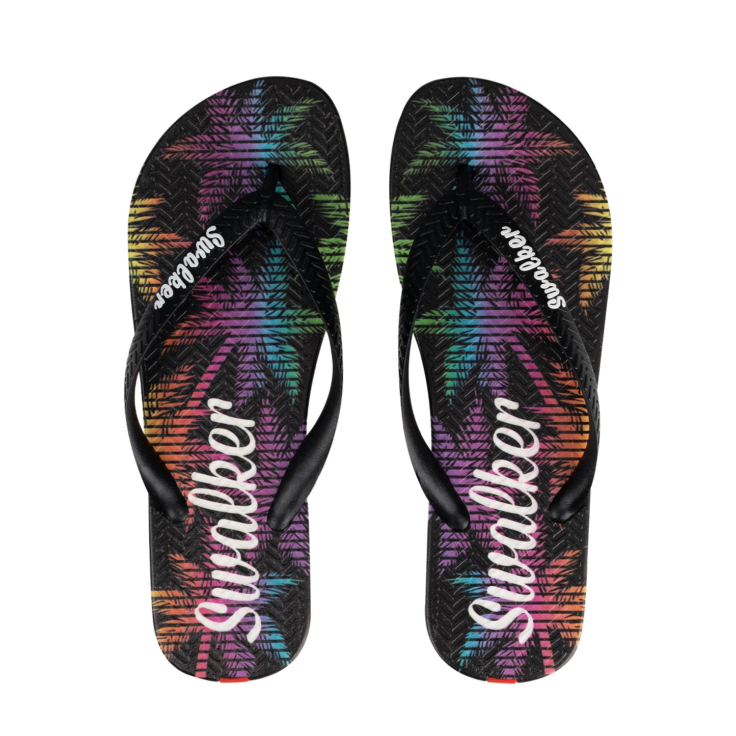 Swalker Man's Printing Sandal Noir Tropical