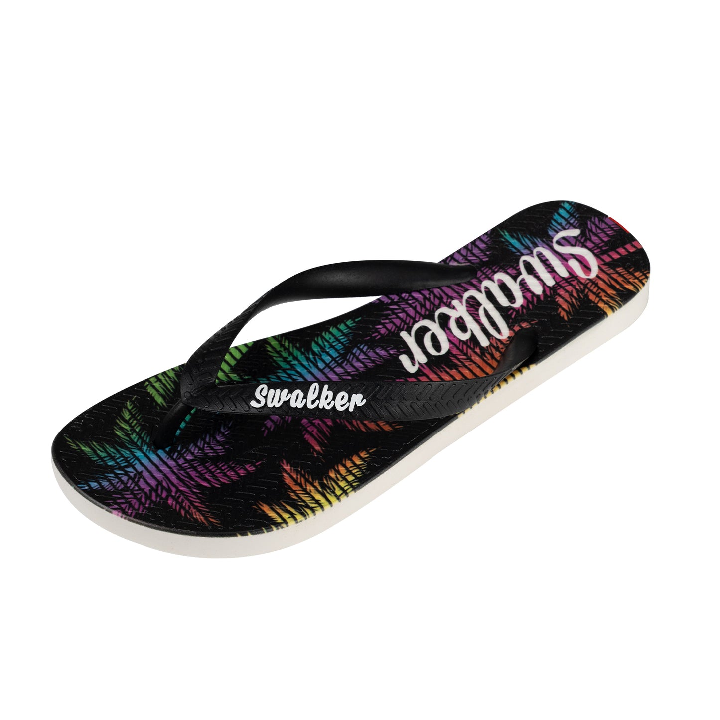 Swalker Man's Printing Sandal Noir Tropical