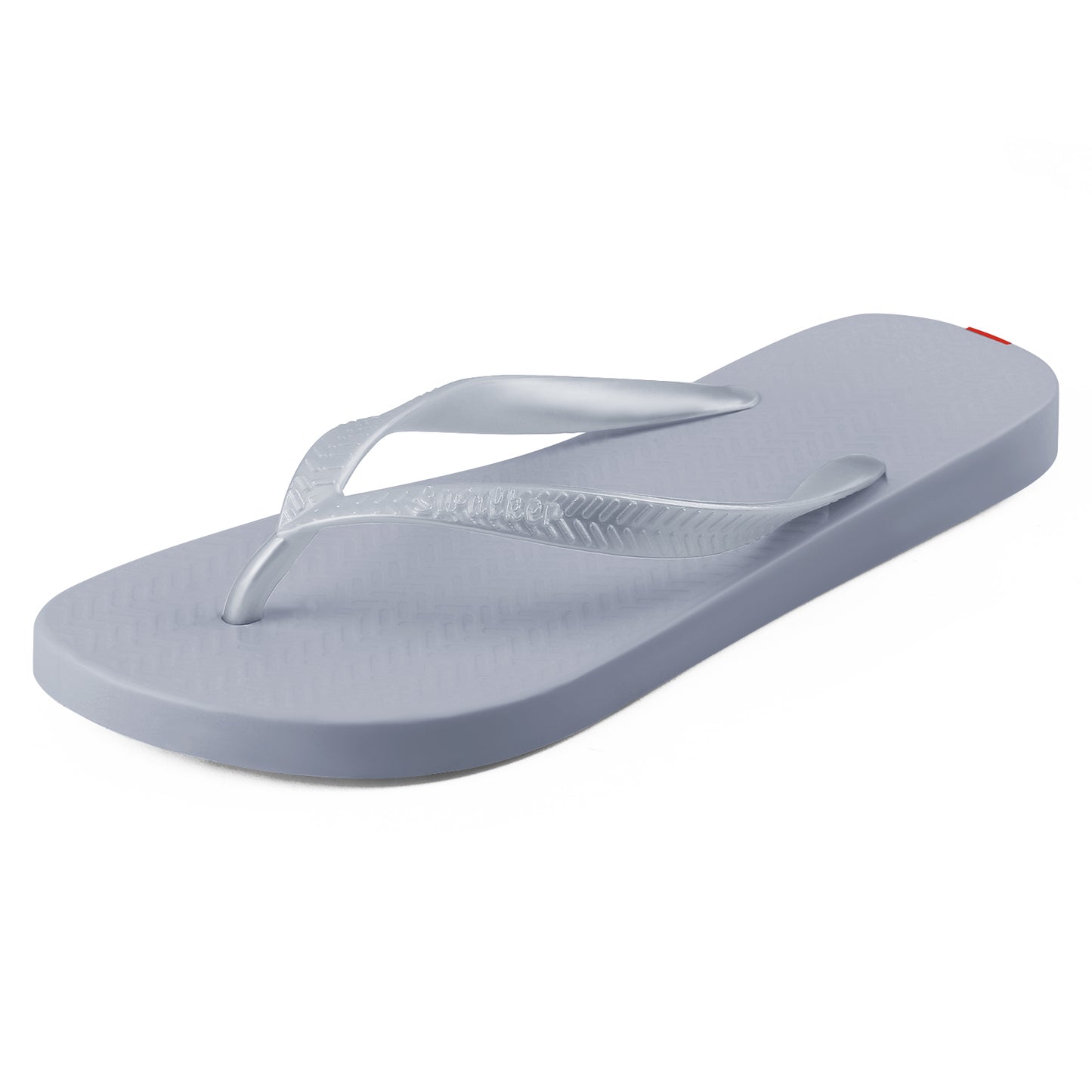 Swalker Women's Solid Color Flip Flop SILVER