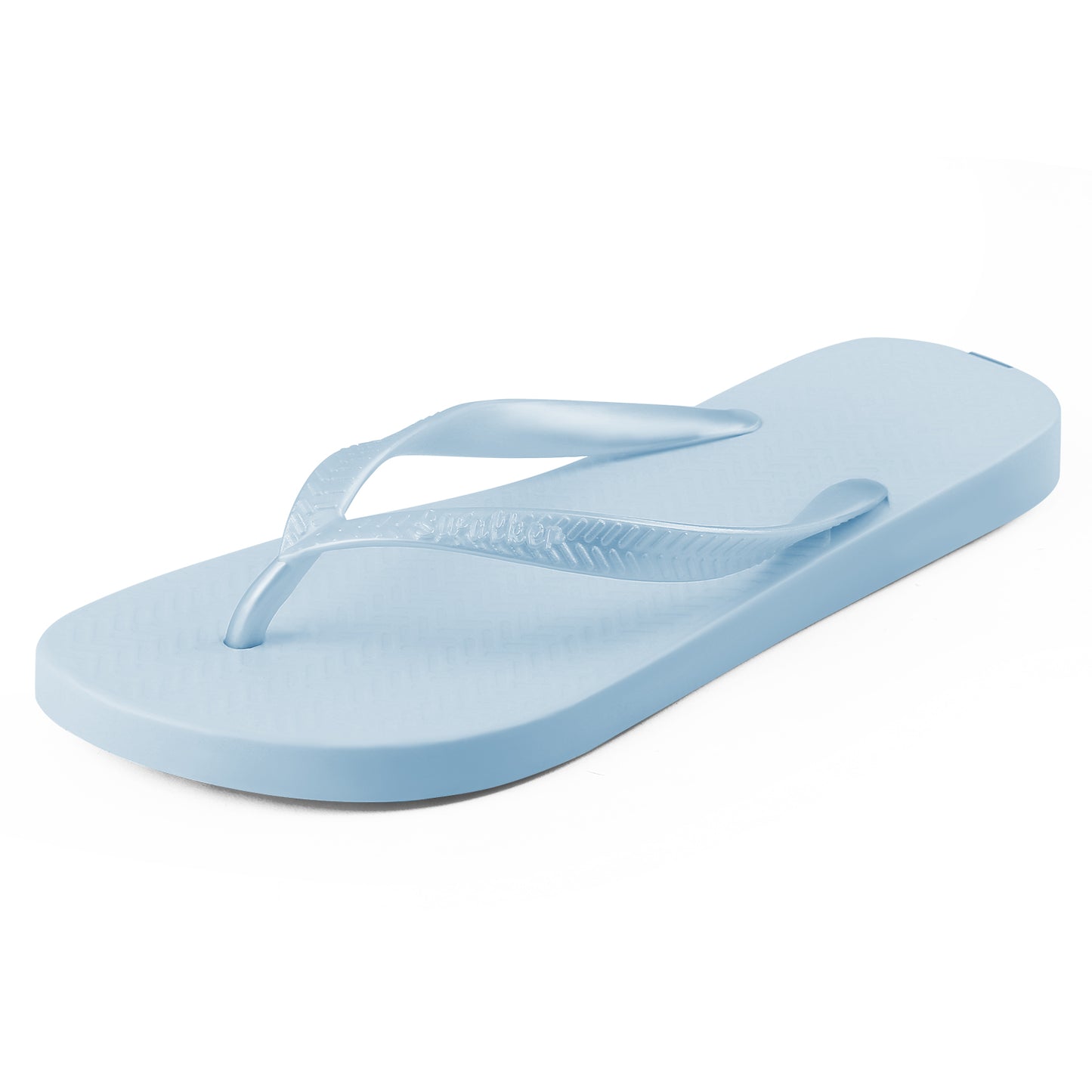 Swalker Man's Solid Color Flip Flop LIGHT BLUE