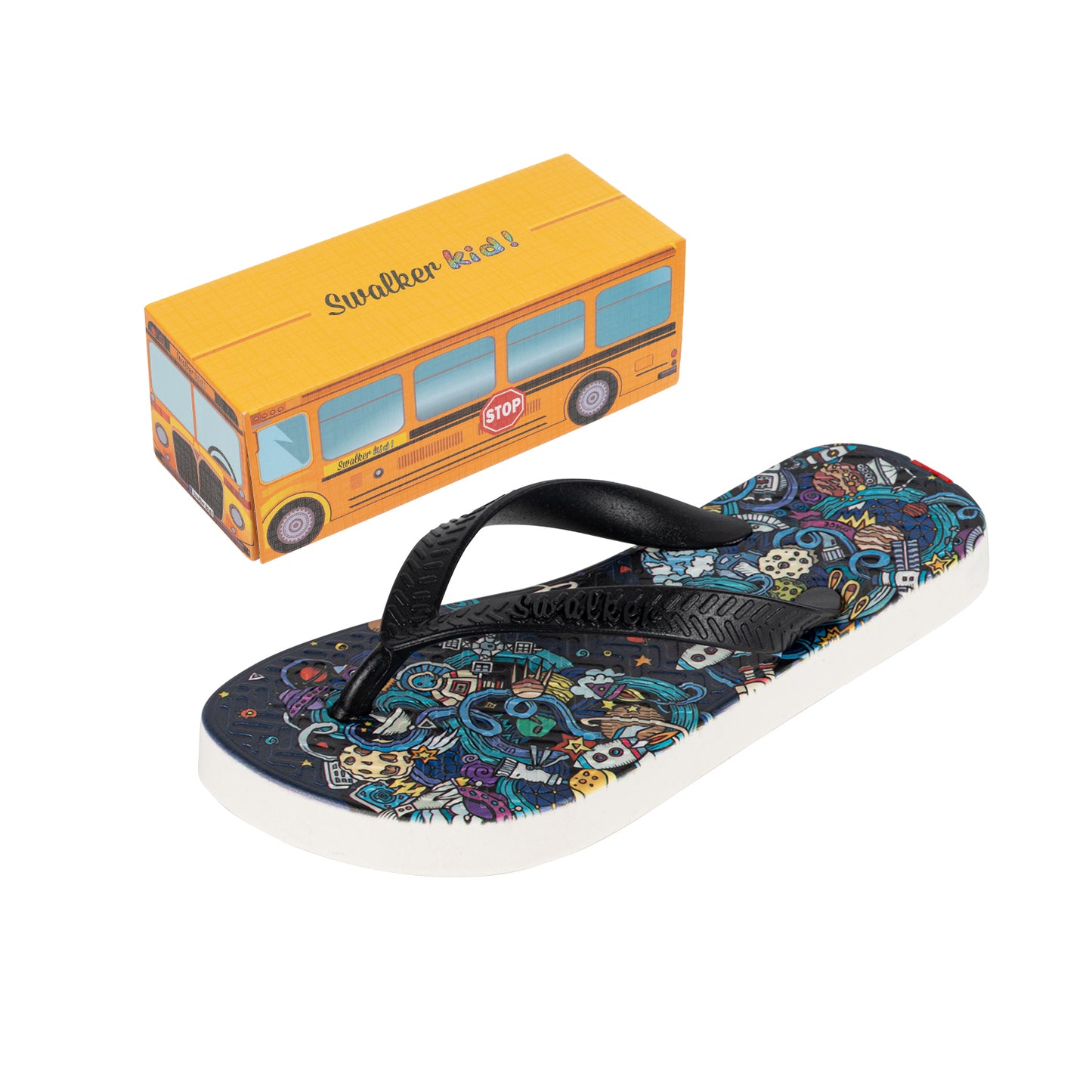 Swalker Kid's Printing Sandals Midnight Galaxy