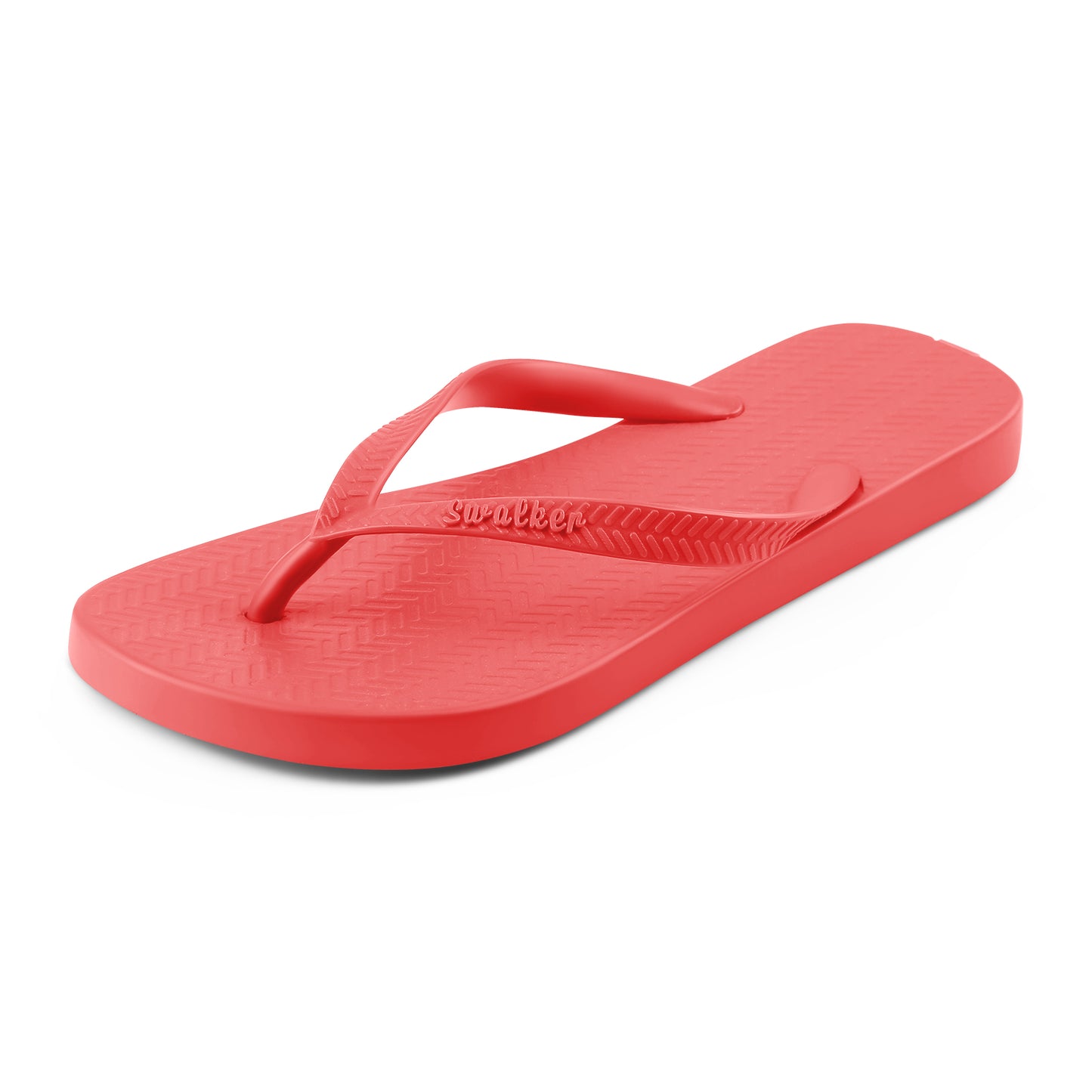 Swalker Man's Solid Color Flip Flop RED