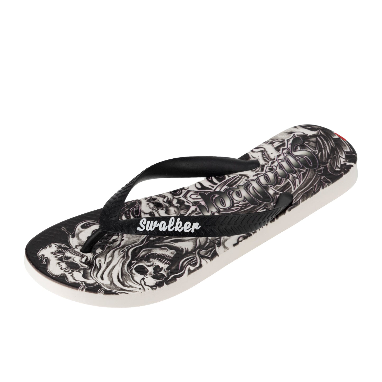 Swalker Man's Printing Sandal Midnight Skulls