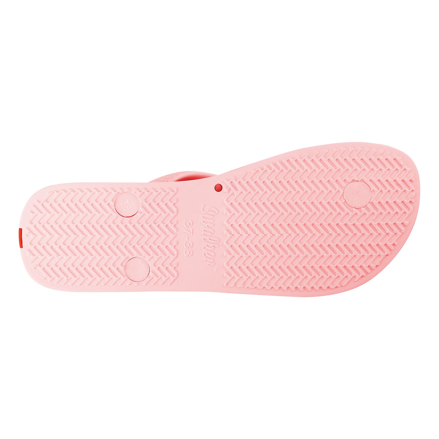 Swalker Women's Solid Color Flip Flop PINK