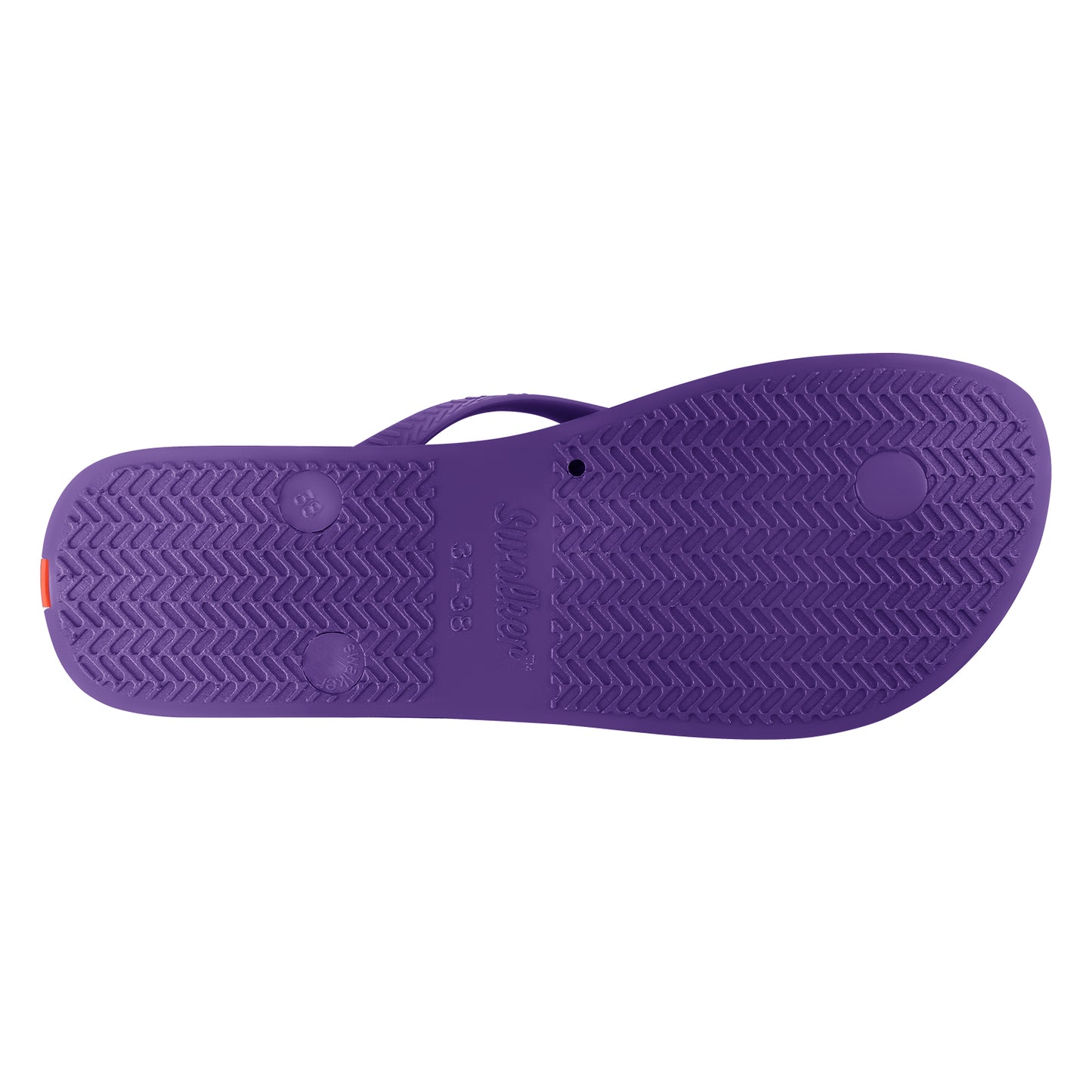 Swalker Man's Solid Color Flip Flop VIOLET