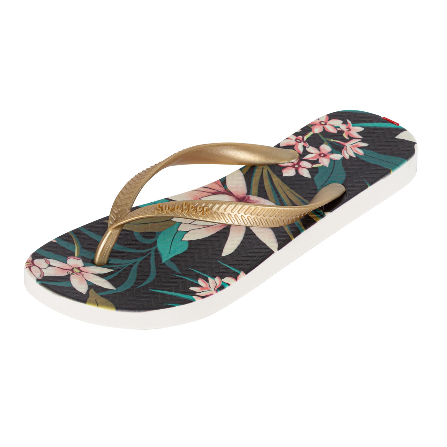 Swalker Woman's Printing Sandal Blooming flowers