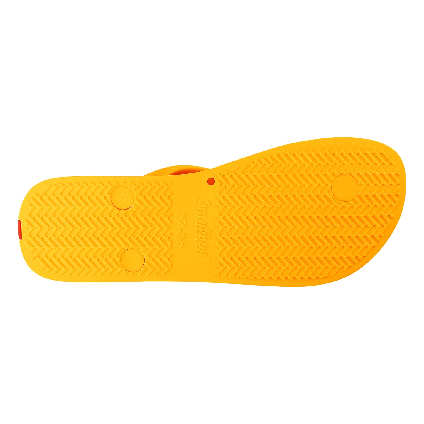 Swalker Man's Solid Color Flip Flop YELLOW
