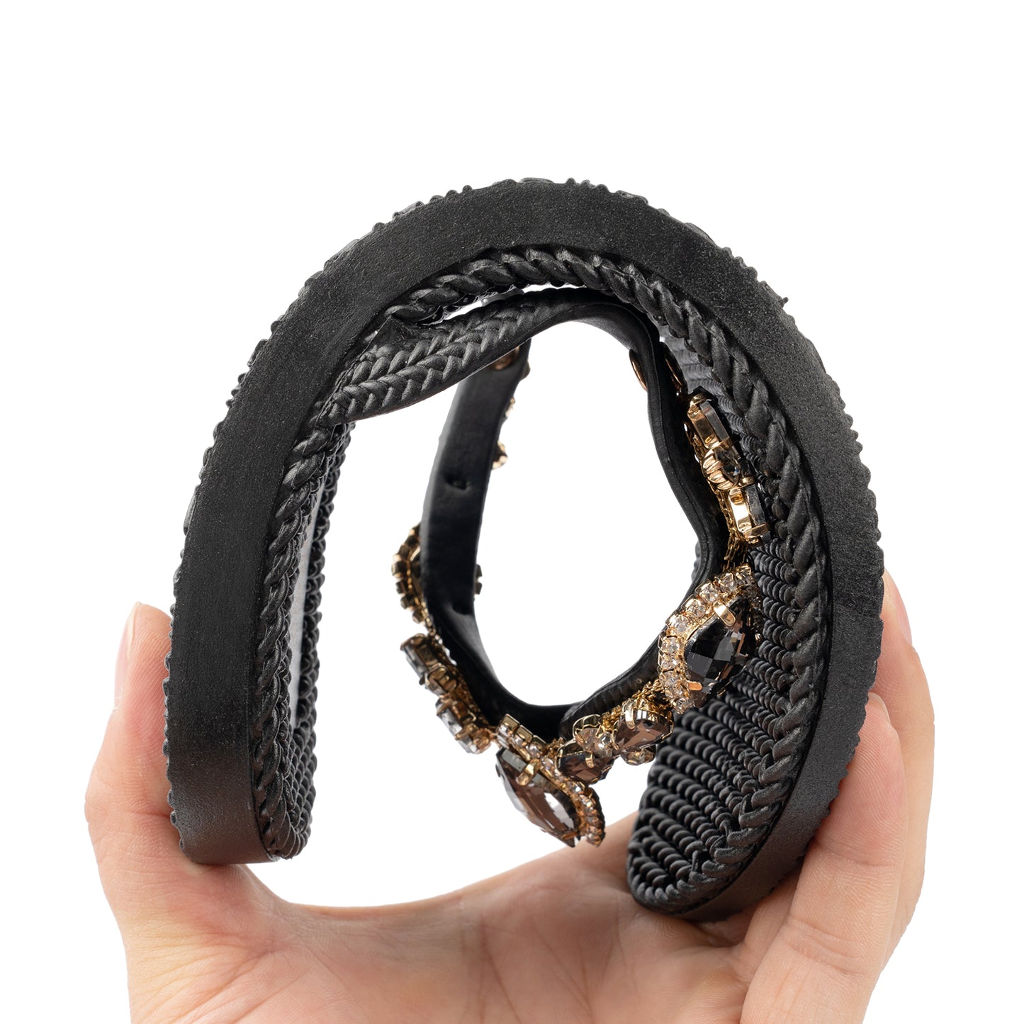 Swalker Woman's Crystal Sandal OBSIDIAN