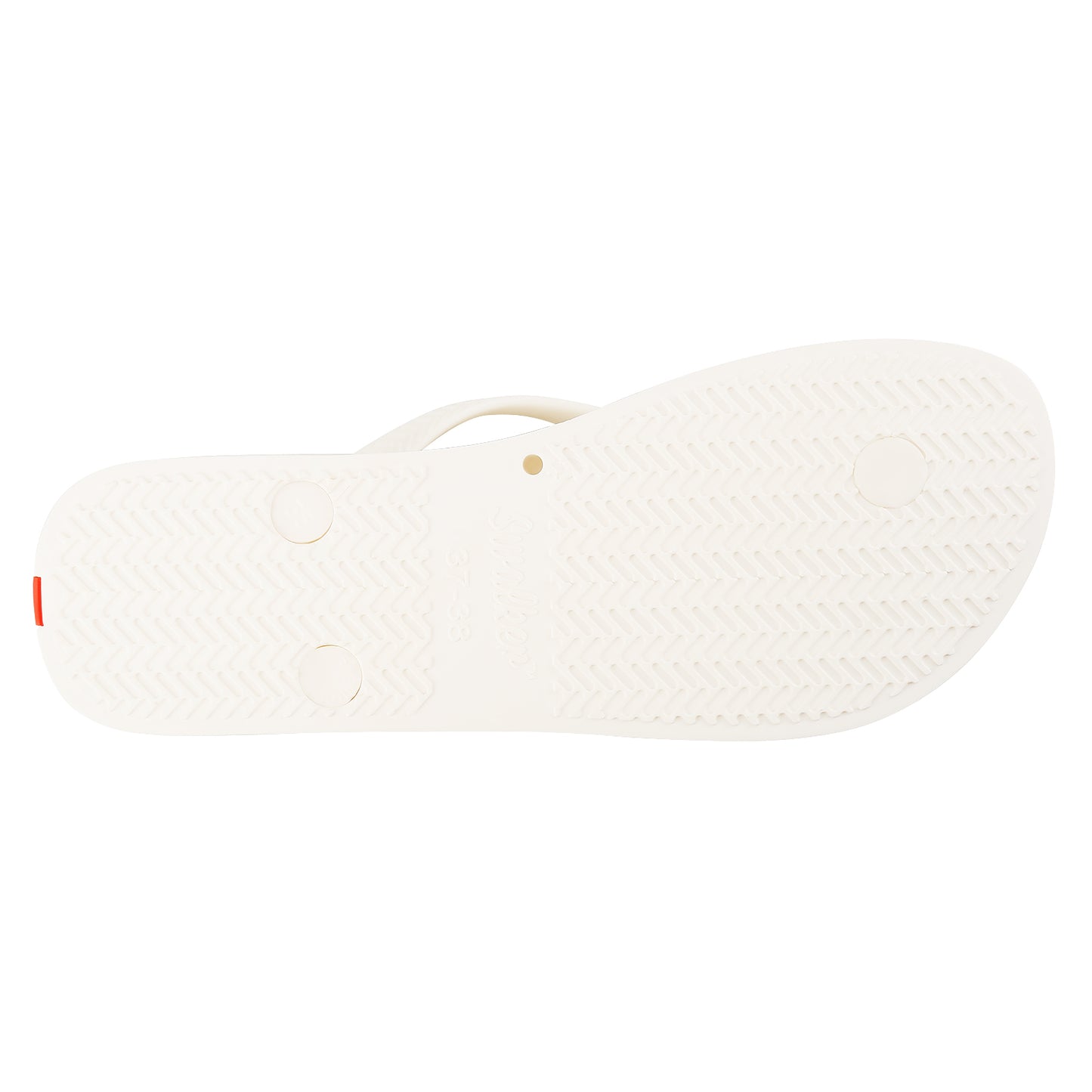 Swalker Man's Solid Color Flip Flop WHITE