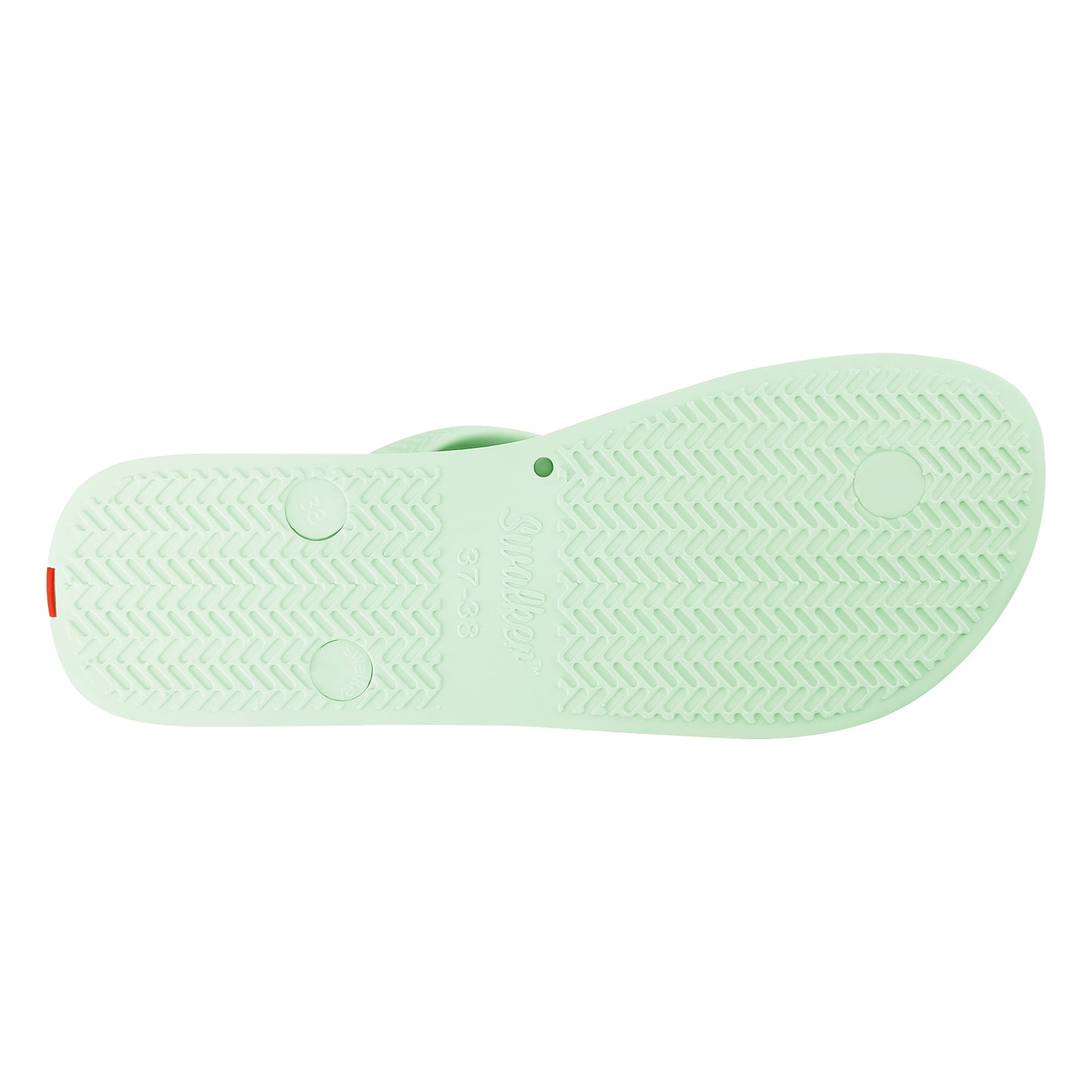 Swalker Man's Solid Color Flip Flop PEAK GREEN