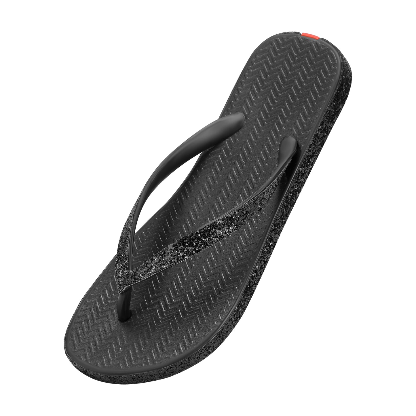 Swalker Woman's Glitter Sandal BLACK