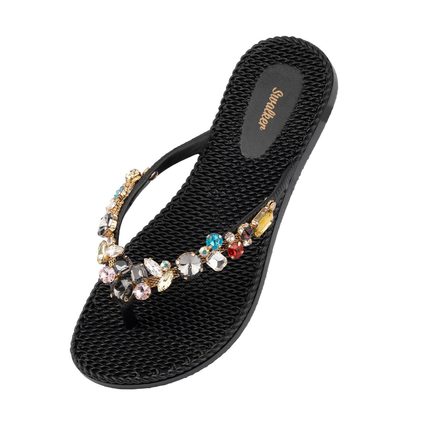Swalker Woman's Crystal Sandal ONYX