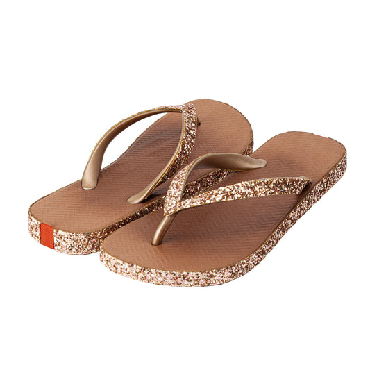 Swalker Woman's Glitter Sandal COCOA