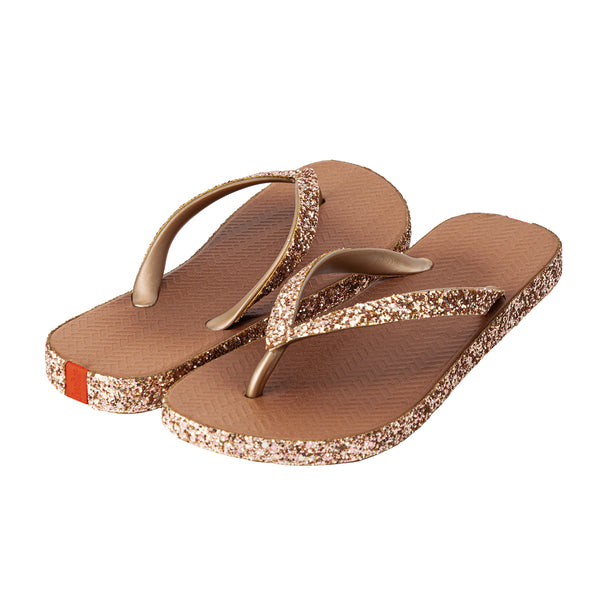 Swalker Woman's Glitter Sandal COCOA