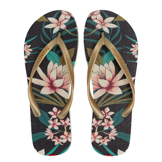 Swalker Woman's Printing Sandal Blooming flowers
