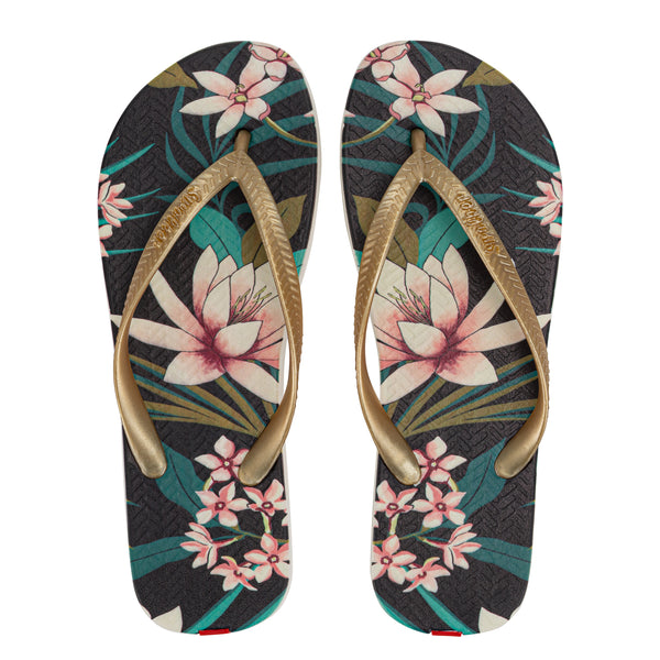Swalker Woman's Printing Sandal Blooming flowers