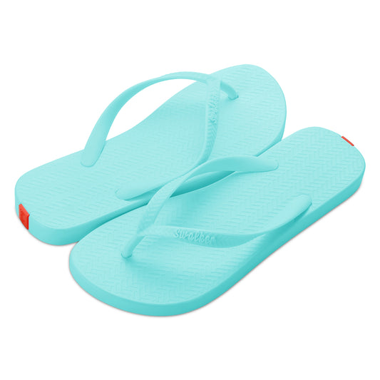 Swalker Women's Solid Color Flip Flop OCEAN BLUE