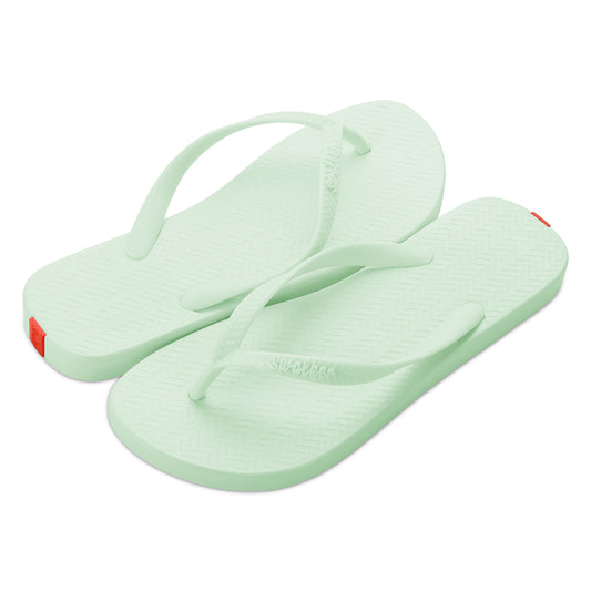 Swalker Women's Solid Color Flip Flop PEAK GREEN