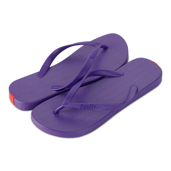 Swalker Man's Solid Color Flip Flop VIOLET