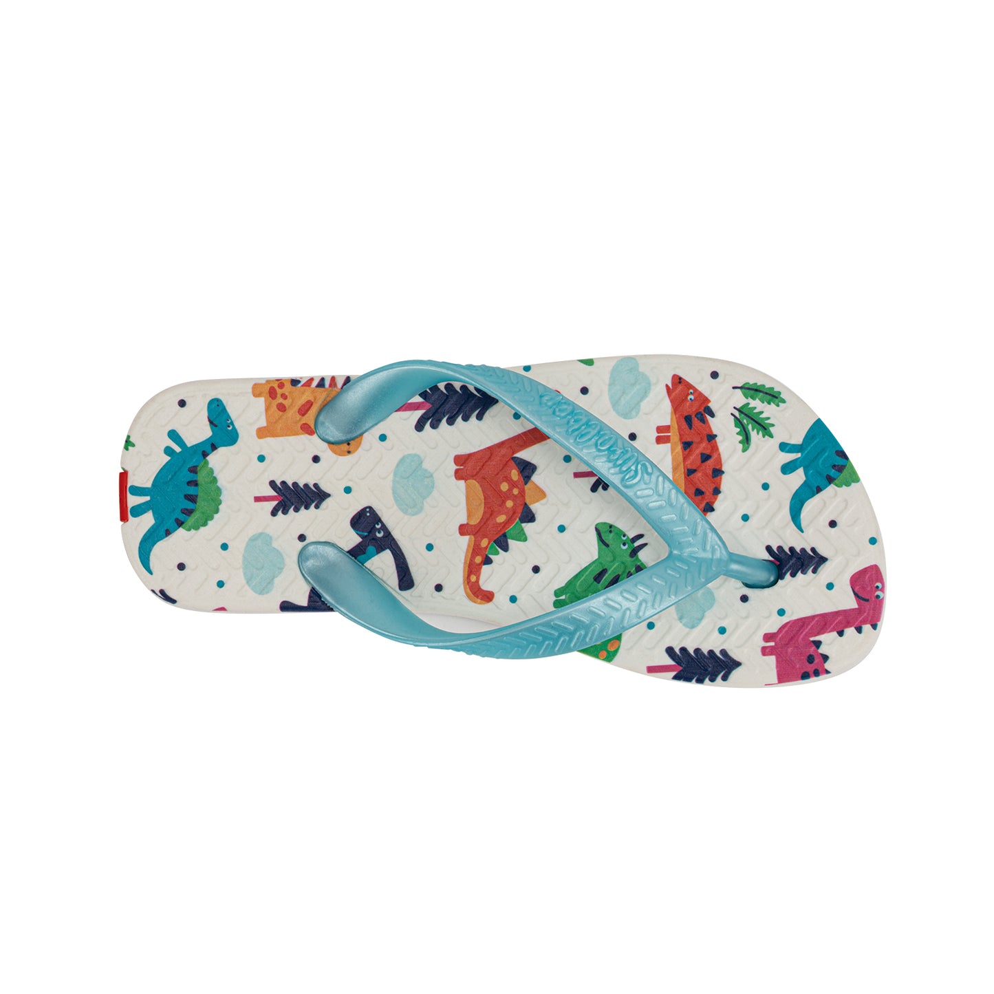 Swalker Kid's Printing Sandals Blue dinosaur