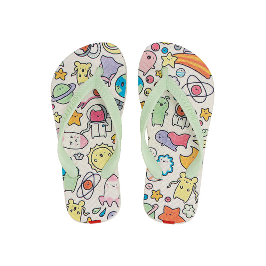 Swalker Kid's Printing Sandals Minty Abstract