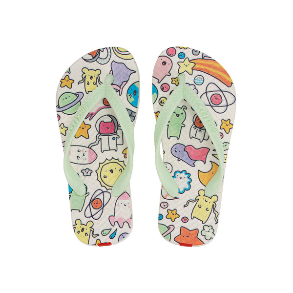 Swalker Kid's Printing Sandals Minty Abstract