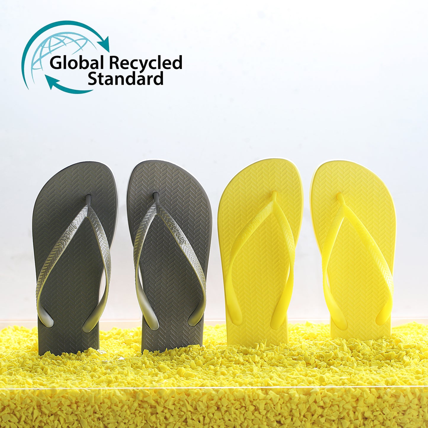 Swalker Man's Solid Color Flip Flop PEAK GREEN