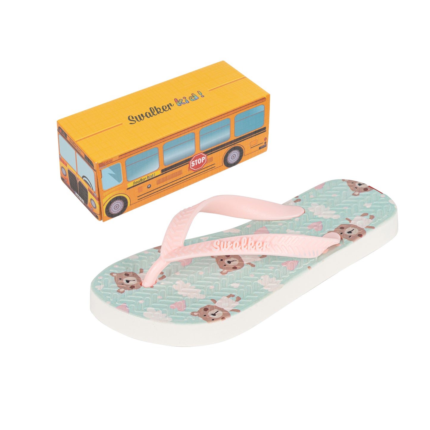 Swalker Kid's Printing Sandals Blue Bear