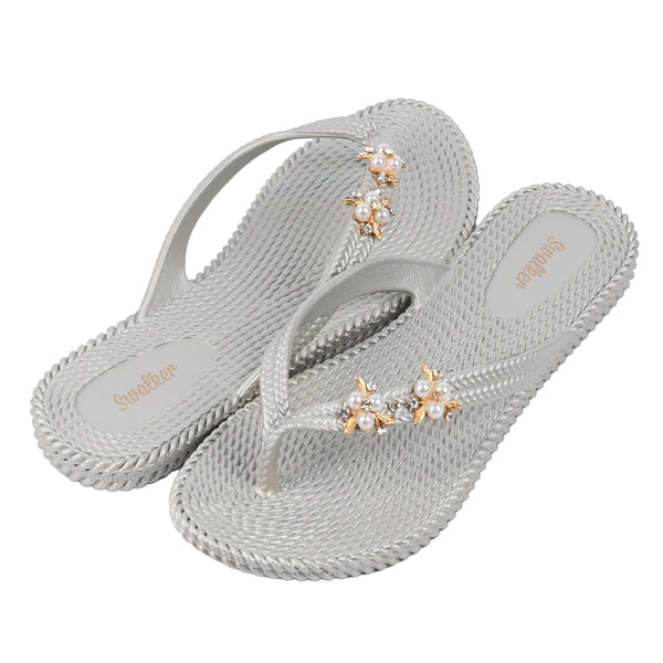 Swalker Woman's Metalli Sandal SILVER
