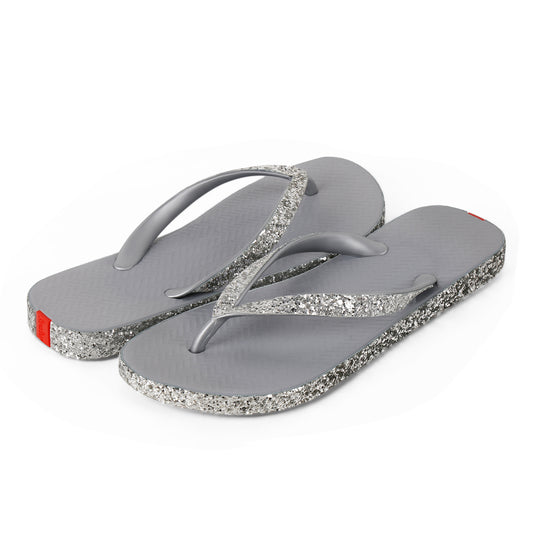Swalker Woman's Glitter Sandal SILVER