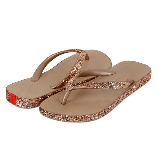 Swalker Woman's Glitter Sandal DARK GOLD