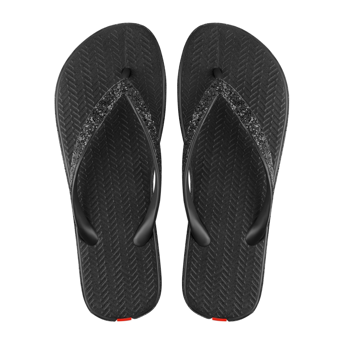 Swalker Woman's Glitter Sandal BLACK
